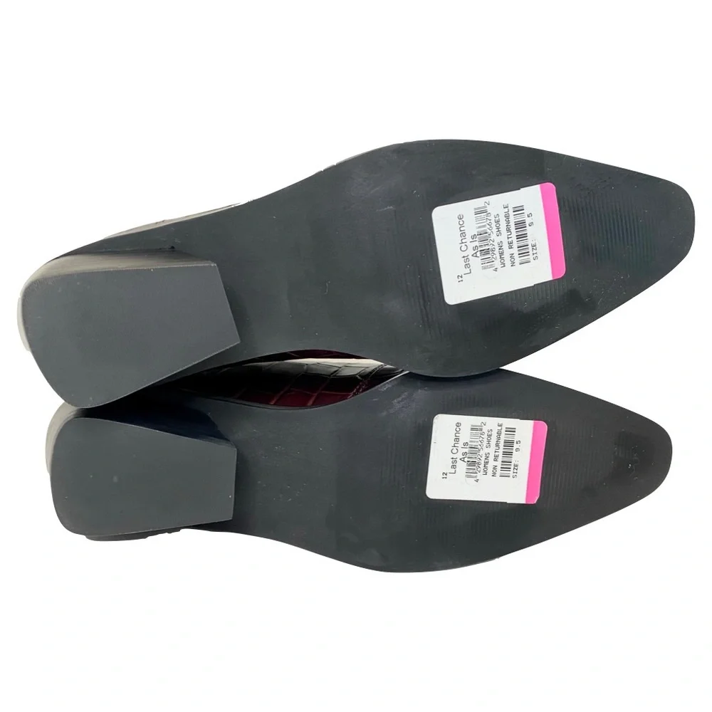 Nordstrom Women’s Ainsley2 Embossed Leather Chelsea Western Boot Brown Size 9.5 - Picture 11 of 14